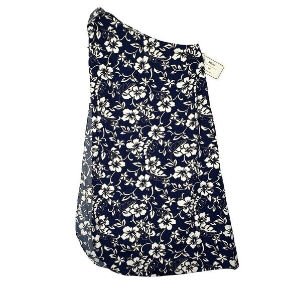NWT The Hawaiian Original by Hilo Hattie Blue & White Floral Wrap Dress One Size - Picture 7 of 13